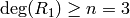 \deg(R_1)\geq n=3