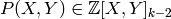 P(X,Y)\in \Z[X,Y]_{k-2}