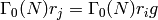 \Gamma_0(N) r_j = \Gamma_0(N) r_i g