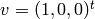 v=(1,0,0)^t