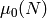 \mu_0(N)
