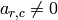 a_{r,c}\neq 0