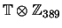 $ \mathbb{T}\otimes \mathbb{Z}_{389}$