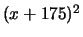 $ (x+175)^2$