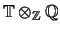 $ \mathbb{T}\otimes _\mathbb{Z}\mathbb{Q}$