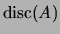 $ \disc(A)$