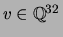 $ v\in\mathbb{Q}^{32}$