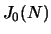 $ J_0(N)$