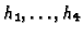 $h_1,\ldots,h_4$