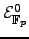 $\mathcal{E}_{\mathbb{F}_p}^0$