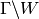 \Gamma
\backslash W