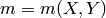 m =
m(X,Y)