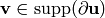 \vv \in \support (\partial \uu )