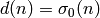 d(n) = \sigma_0(n)