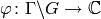 \varphi \colon \Gamma \backslash G\rightarrow \C