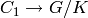 C_{1}\rightarrow G/K
