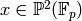 x\in \Proj^{2} (\F_p)