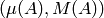 (\mu (A), M (A) )