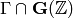 \Gamma \cap \bG (\Z)