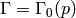 \Gamma = \Gamma_{0} (p)