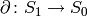 \partial \colon S_{1}\rightarrow S_{0}