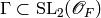 \Gamma \subset \SL_{2}
(\sO_{F})