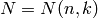 N=N
(n,k)