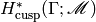 H^{*}_{\text{cusp}} (\Gamma ; {\MMM})