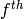 f^{th}