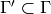 \Gamma '\subset \Gamma