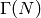\Gamma (N)