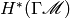 H^{*} (\Gamma \MMM)