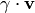 \gamma \cdot \vv