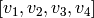 [v_{1},v_{2},v_{3},v_{4}]