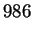 $\displaystyle 986$