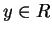 $ y\in{}R$