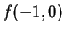 $\displaystyle f(-1,0)$