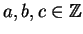 $ a, b, c\in\mathbb{Z}$