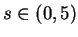 $ s\in (0,5)$
