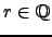 $r\in \mathbb{Q}$