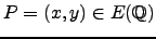 $P =(x,y) \in E(\mathbb{Q})$