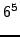 $\displaystyle 6^{5}$