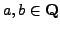 $ a,b\in\mathbb{Q}$