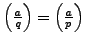 $ \left(\frac{a}{q}\right) = \left(\frac{a}{p}\right)$