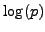 $ \log(p)$