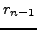 $\displaystyle r_{n-1}$