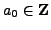 $ a_0\in\mathbb{Z}$