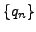 $ \{q_n\}$