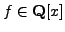$ f\in\mathbb{Q}[x]$