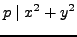 $\displaystyle p \mid x^2 + y^2$
